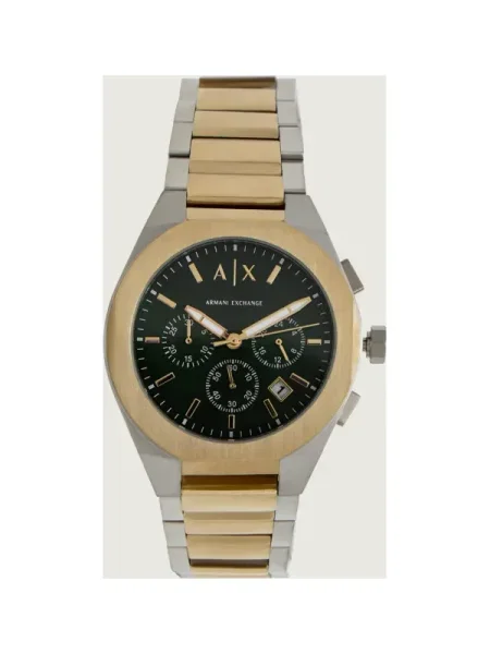 ARMANI EXCHANGE Analóg órák RAFAEL arany / sötétzöld ezüst