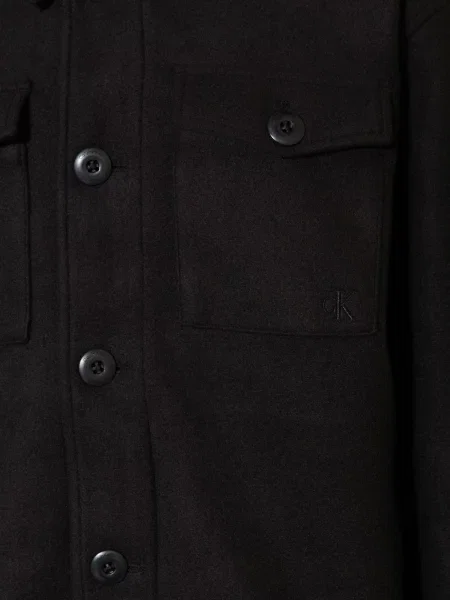 Calvin Klein Płaszcz Wierzchni schwarz czarny