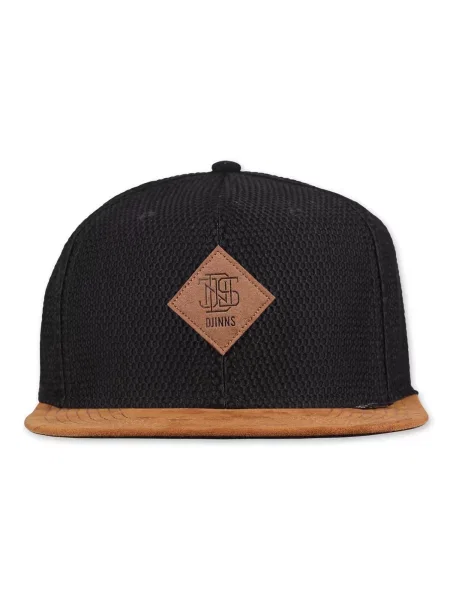 DJINNS Čiapka Honey Knit koňaková čierna