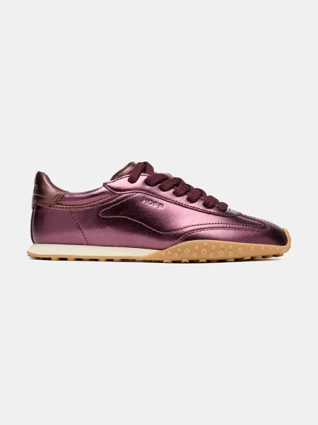 Hoff BRIDGE METALLICS BURGUNDY sneakers pentru femei din piele