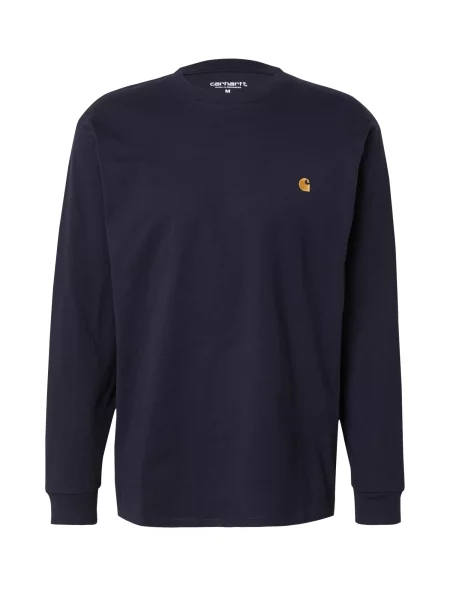 Carhartt WIP Tričko Chase námořnická modř / zlatě žlutá