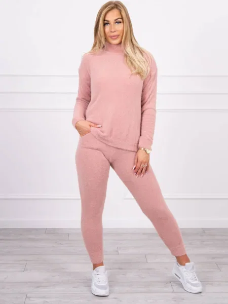 Pulover Kesi din lână alpaca roz