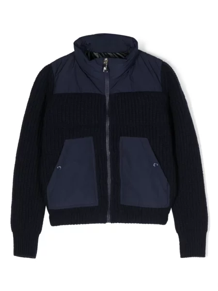 Kurtka puchowa dziecięca Moncler Enfant niebieska