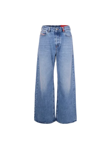 Jeansy Diesel D-Sire z wysoką talią niebieskie