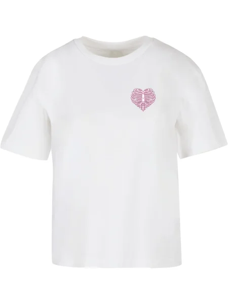 Mister Tee Tricou Heart Cage Rose verde / roz / roz închis alb