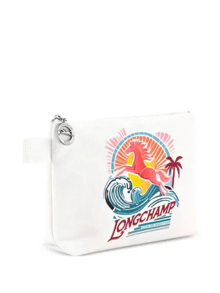 Geantă Longchamp cu imagine alb