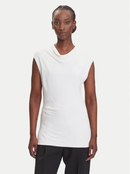 BOSS Bluză Elamma Alb bej