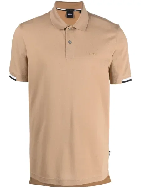 Tricou polo Boss cu dungi
