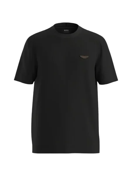 Tricou Boss cu autograf negru