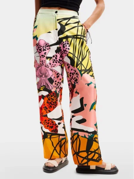 Desigual Pantaloni din MONSIEUR CHRISTIAN LACROIX Ericeira Colorat galben
