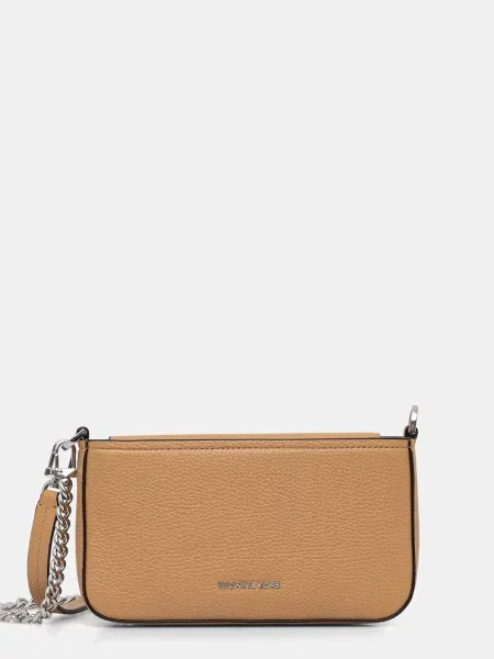 MICHAEL Michael Kors crossbody torbica usnjena bež