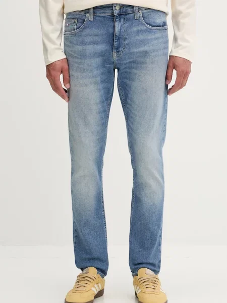 Tommy Jeans slim fit traperice za muškarce plava