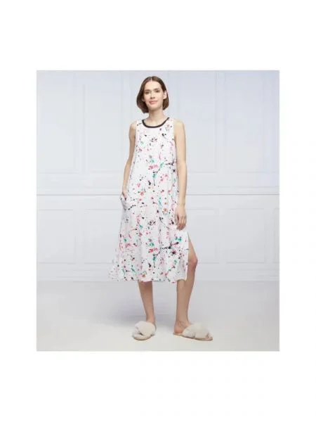 DKNY SLEEPWEAR Cămașă de noapte | Straight fit alb