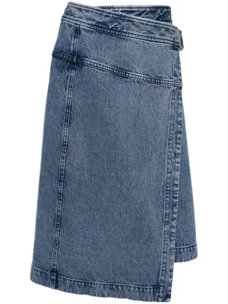 Fustă din denim 3.1 Phillip Lim albastru