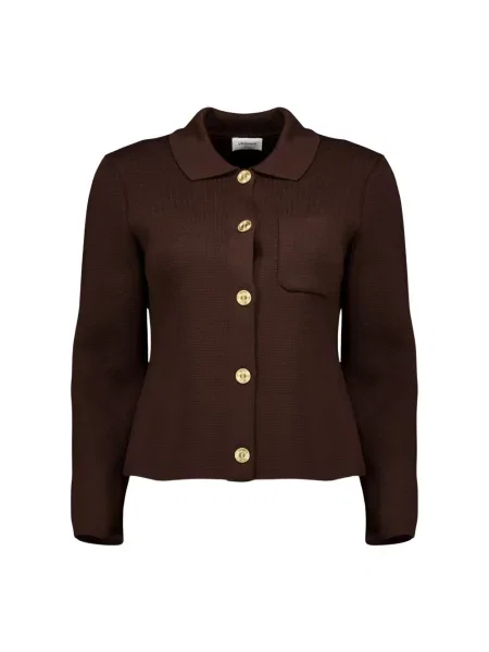 Kardigan Saint Laurent brązowy