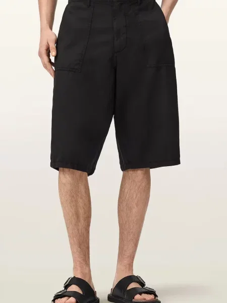 AllSaints pantaloni scurți pentru femei cu in ECHO negru