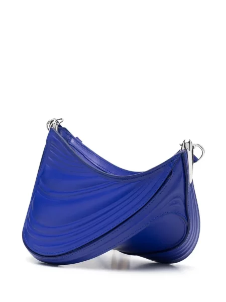 Crossbody kabelka Mugler modrá