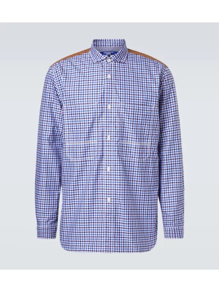 Cămașă Junya Watanabe în carouri albastru