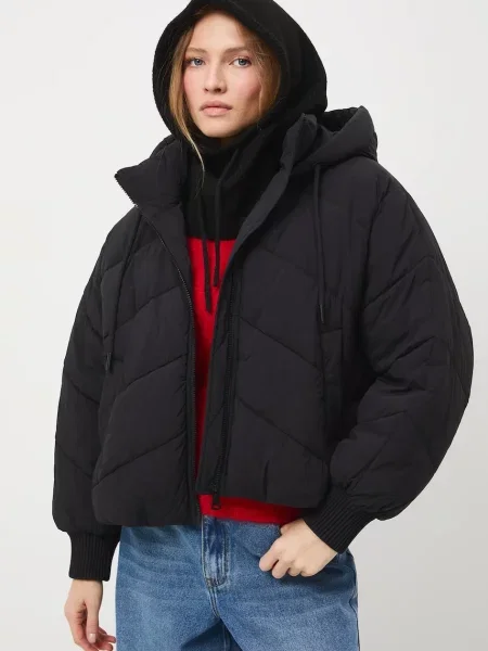 Medicine geaca de iarna oversize negru