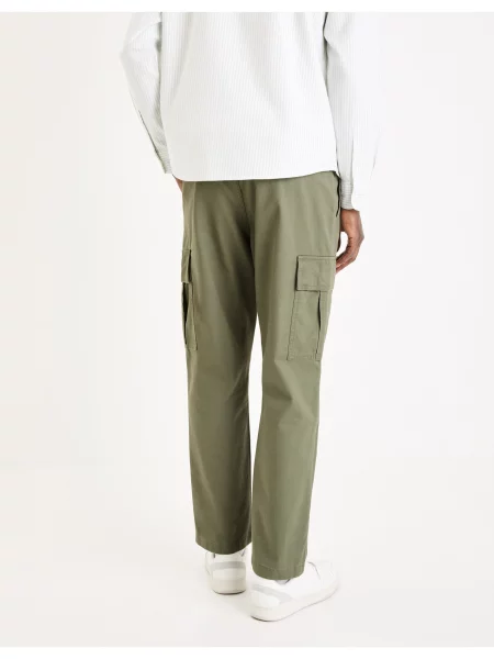 Cargo nohavice Celio khaki