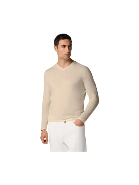 Sweter Brooks Brothers beżowy
