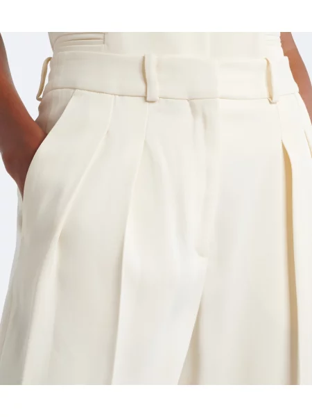 Pantaloni Loulou De Saison alb
