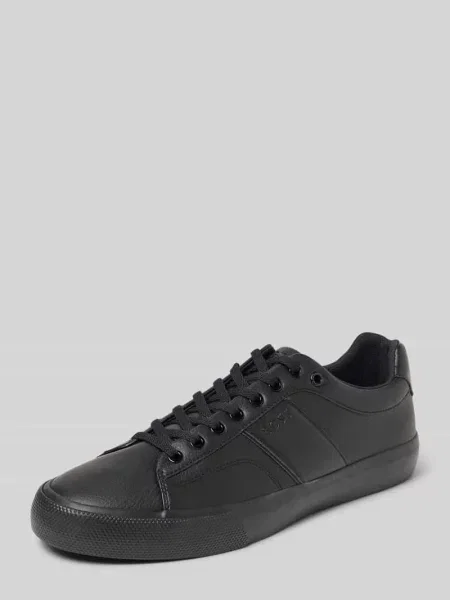Niskie sneakersy z perforacją model AIDEN_TENN_GRLTP' Boss czarne