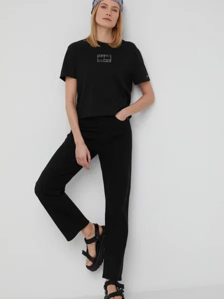 Blugi Levi's® cu talie înaltă negru