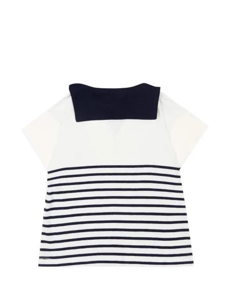 Koszulka polo dziecięca Petit Bateau biała