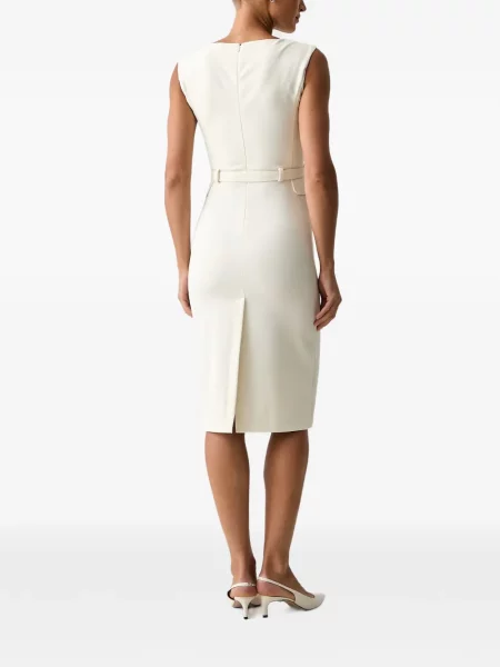 Cu centură rochie midi Pinko fără mâneci