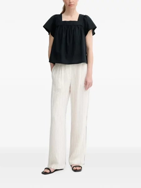 Pulover Levi's® skinny fit cu imagine cu decolteu rotund galben