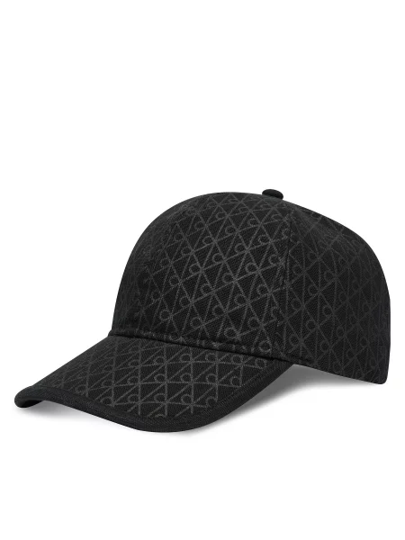 Шапка с козирка Calvin Klein Emblem Print W Leather Patch Cap черен