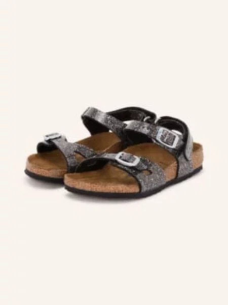 Birkenstock Sandały Rio schwarz czarne