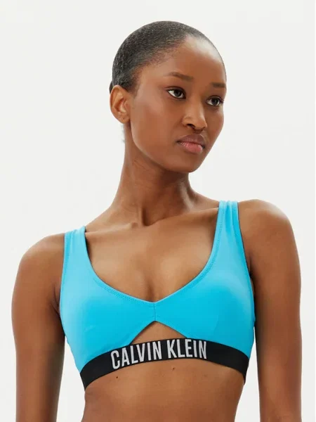 Calvin Klein Swimwear Bikini partea de sus albastru