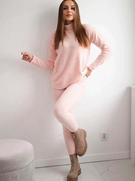 Sweter Kesi z alpaki różowy