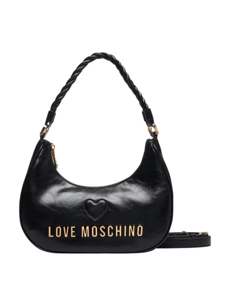 Torebka Love Moschino skórzana czarna