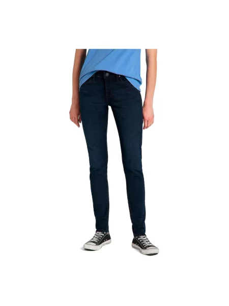 Jeansy Lee niebieskie