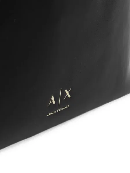 Geantă shopper Armani Exchange cu imagine cu cordon negru