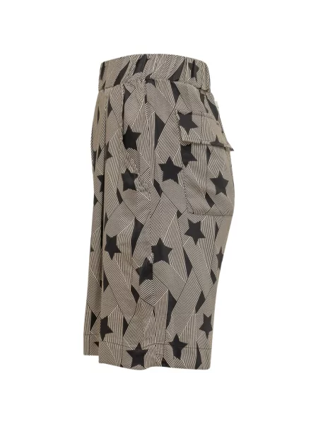 Бермуди A Paper Kid с принт черно