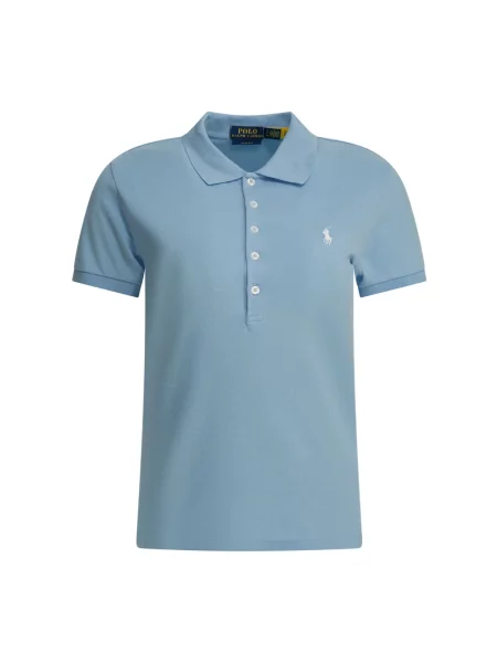 Polo Ralph Lauren Koszulki Kobieta S Koszulka polo z bawełny typu pika niebieski
