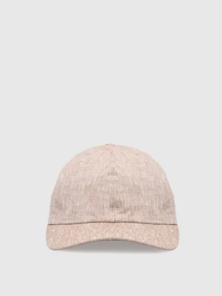 Кепка з льону Bertolo Cashmere бежева