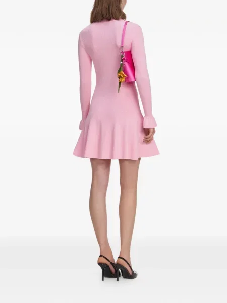 Rochie mini Self-portrait cu funde roz