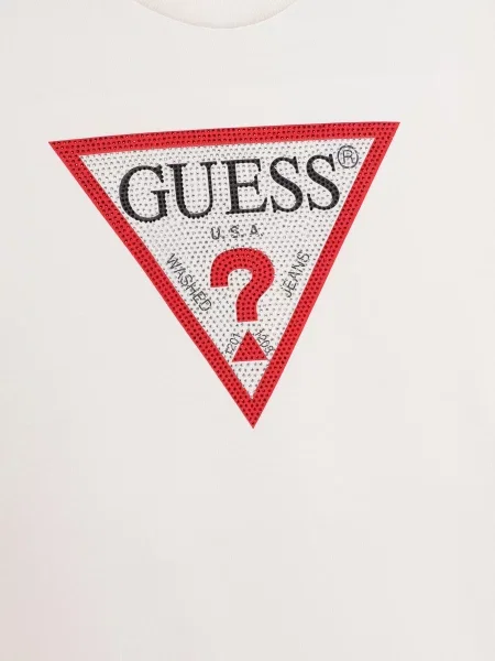 Детское платье мини Guess бежевое