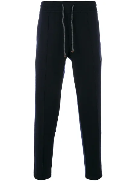 Pantaloni Brunello Cucinelli alergare cu cordon albastru