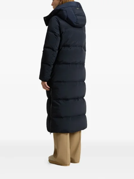 Geacă parka Woolrich cu glugă albastru
