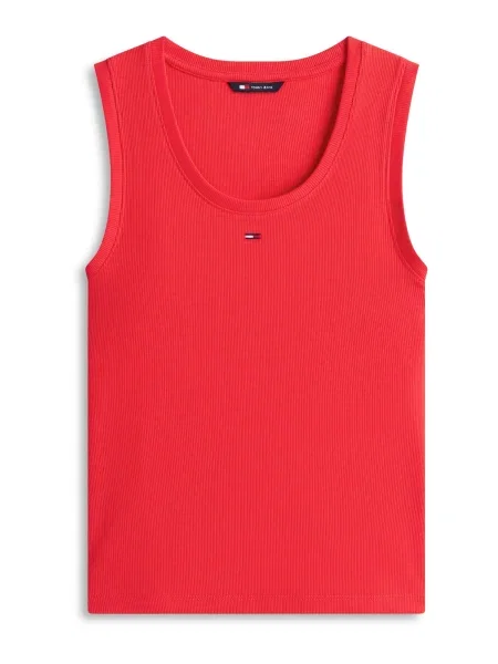 Tommy Jeans Top ESSENTIAL' roșu