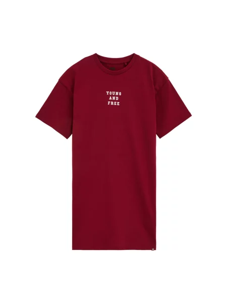 WE Fashion Ruha sötétvörös fehér