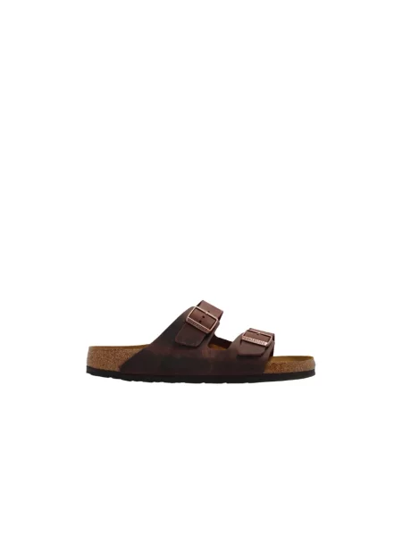 Klapki Birkenstock brązowe