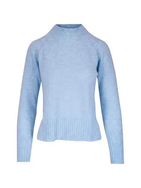 Pulover Kinross Cashmere din cașmir albastru