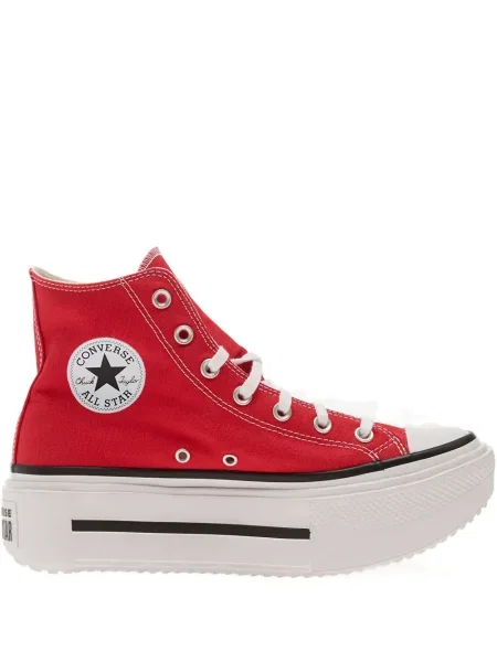 Sneakerși Converse Chuck Taylor All Star din piele de căprioară alergare cu platformă negru